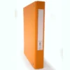 Raccoglitore a 4 anelli borgione arancione dorso cm 4