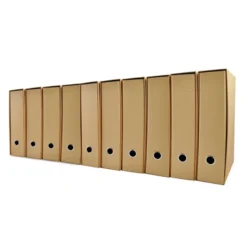 Raccoglitore eco avana dorso 8 cm - 10 pezzi