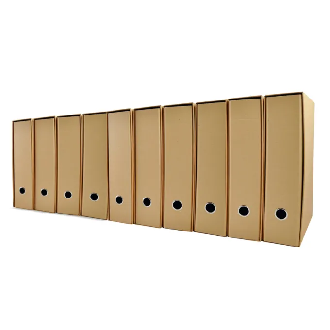Raccoglitore eco avana dorso 8 cm - 10 pezzi