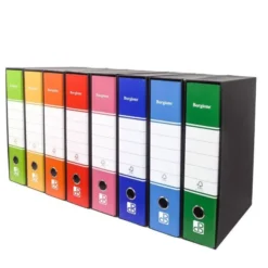 Raccoglitori con custodia - 8 pezzi in 8 colori dorso 8 cm