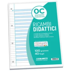 Ricambi quaderni disgrafia 40 fogli 100 grammi- rigo c