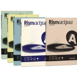 Risma acqua assortito favini - 100ff 5 colori a4 g90