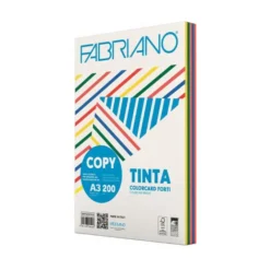 Risma fabriano a3 200 gr 100 ff in 5 colori