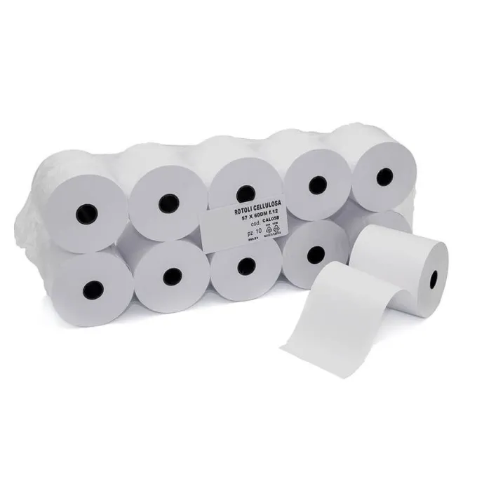 Rotolini in carta per calcolatrice scrivente - 10 pezzi