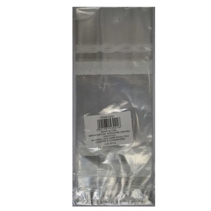 Sacchetti in cellophane - pizzo cm 25 h