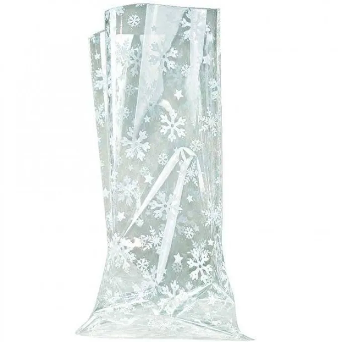 Sacchetti trasparenti decorati - natale cm 20x35 h