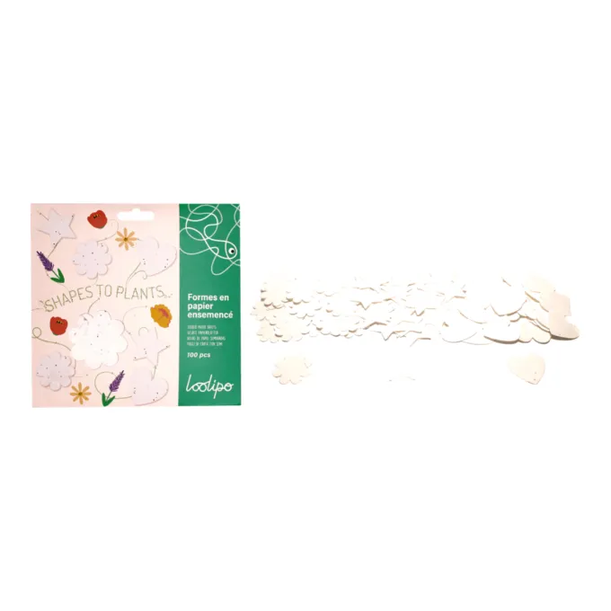 Sagome di carta con semi in 3 forme - 100 pz