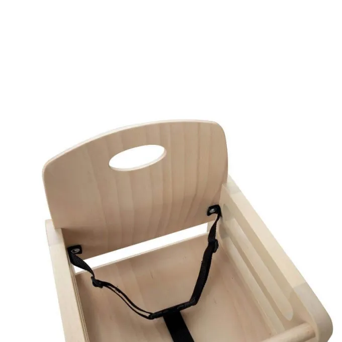 Seggiolone alto in legno