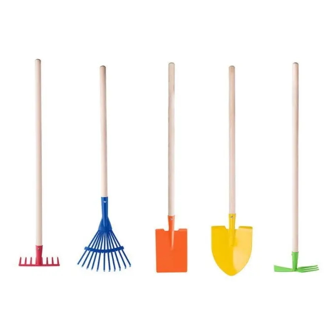 Set attrezzi da giardinaggio in legno e metallo