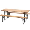 Set birreria - tavolo con 2 panche in legno
