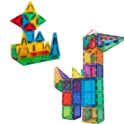 Set costruzioni traslucide mini e maxi - 100 pezzi