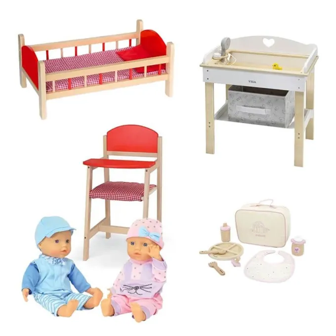 Set di accessori per bambole