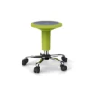 Sgabello su ruote verde lime