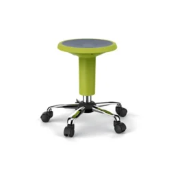 Sgabello su ruote verde lime
