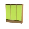 Spogliatoio con ante verde lime - linea cam basic