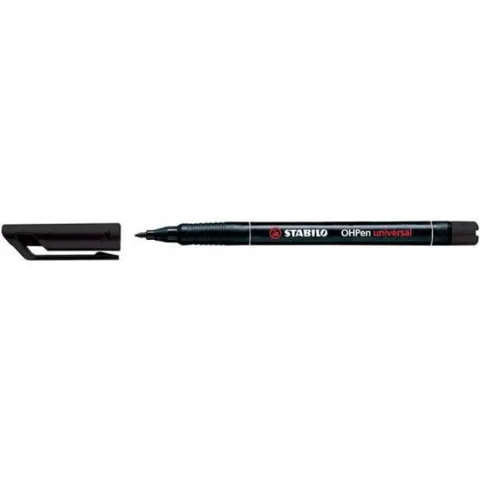 Stabilo oh pen punta superfine - 1 pezzo nero