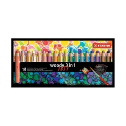 Stabilo woody 3 in 1 - 18 pezzi + 1 temperone