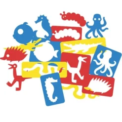 Stencil animali e linee 8 pezzi