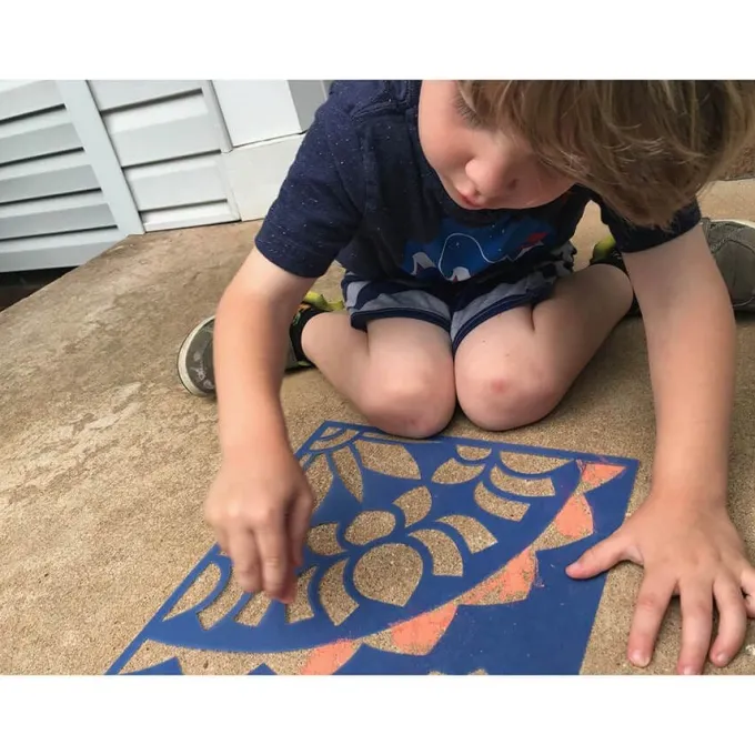 Stencil mandala