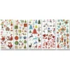 Sticker natale con glitter - 150 pezzi