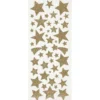 Sticker stelle dorate glitter - 100 pezzi