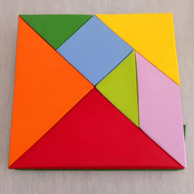 Tangram in blocchi psicomotori