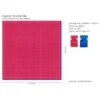 Tappeto bicolore magenta blu - cm 102x102