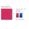 Tappeto bicolore magenta blu - cm 52x52