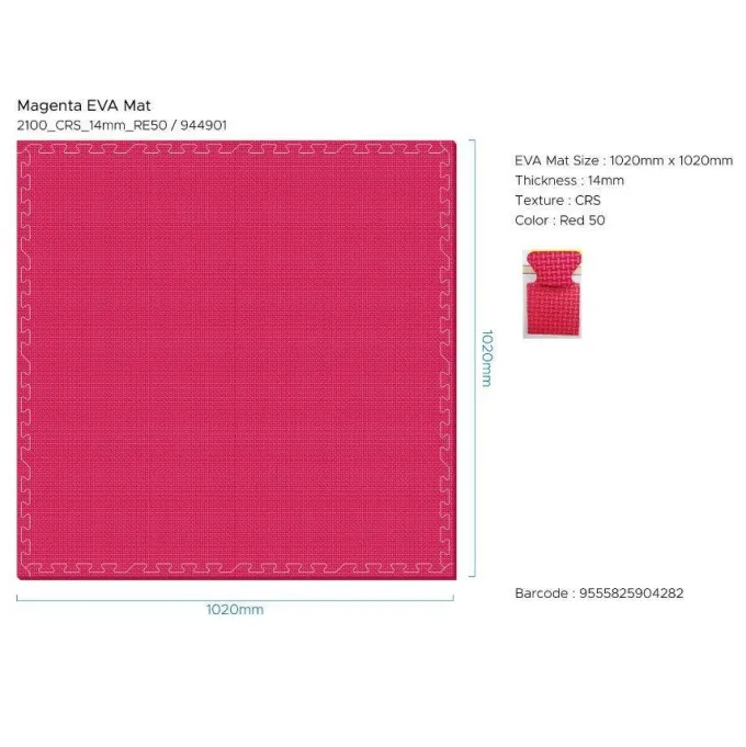 Tappeto eva magenta - cm 102x102