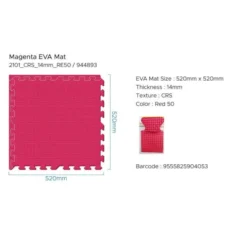 Tappeto eva magenta - cm 52x52