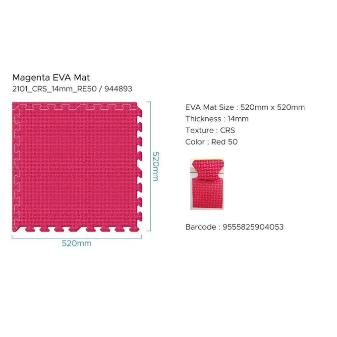 Tappeto eva magenta - cm 52x52