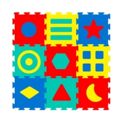 Tappeto puzzle multicolor