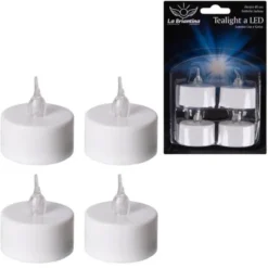 Tea light led - 4 pezzi