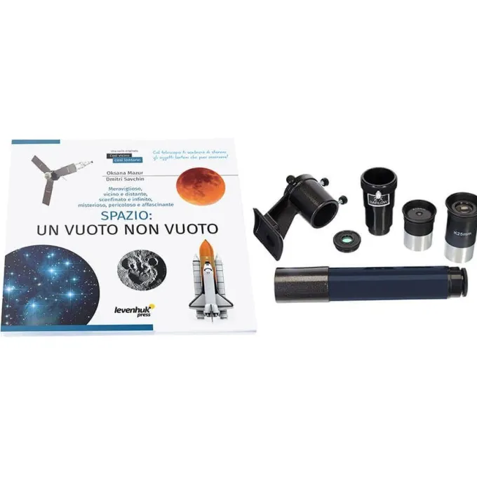 Telescopio levenhuk discovery spark 114 eq con libro