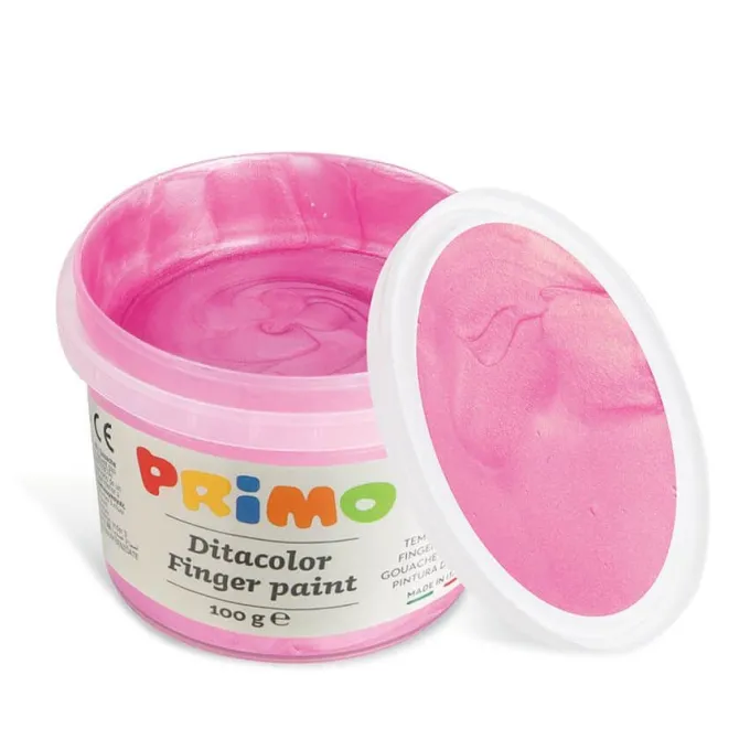 Tempera a dita perlata primo - 6 vasetti in valigetta