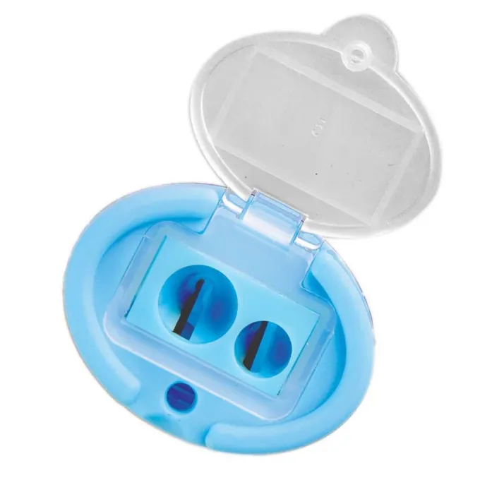 Temperamatite borgione a 2 fori con serbatoio - 1 pz