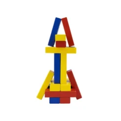 Torre colorata in legno
