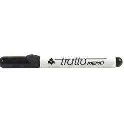 Tratto memo punta tonda nero - 12 pezzi