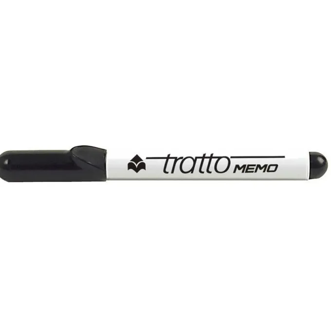 Tratto memo punta tonda nero - 12 pezzi