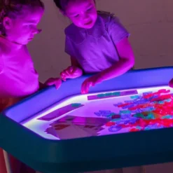 Tuff tray piano luminoso cambiacolore e supporto regolabile