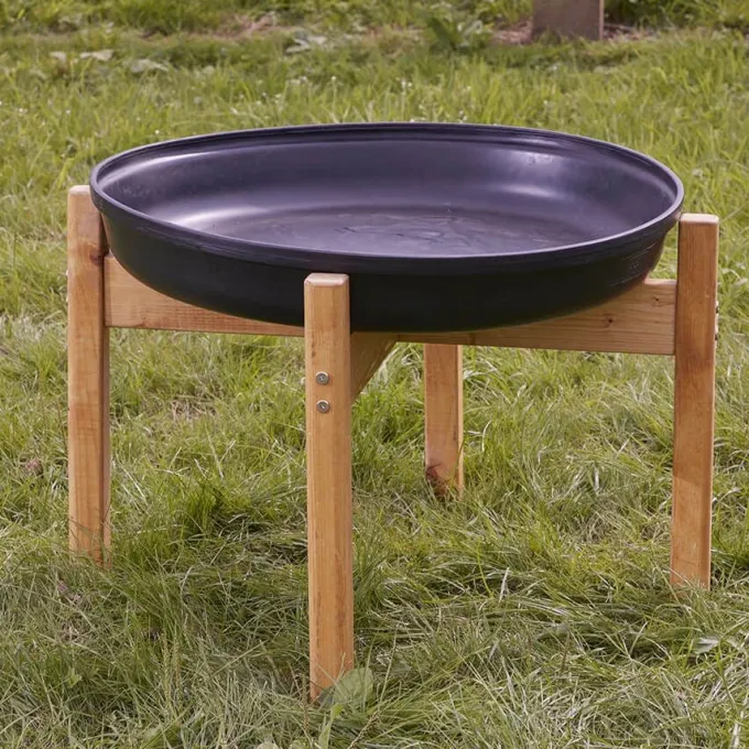Tuff tray profondo con supporto in legno