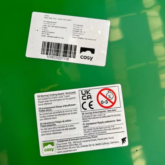Tuff tray profondo verde
