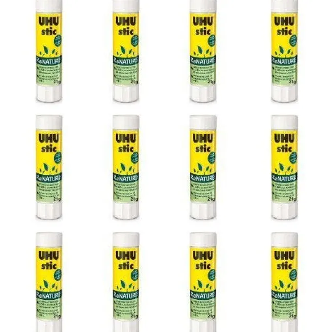Uhu stic renature 21g - 12 pezzi