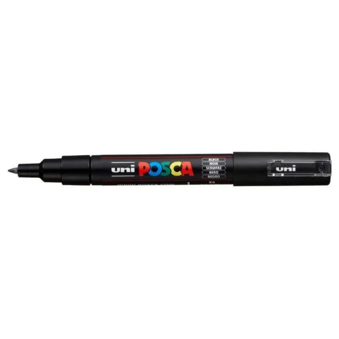Uni posca punta extra fine nero