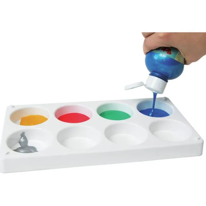Vassoio per 8 pastiglie grandi di tempera