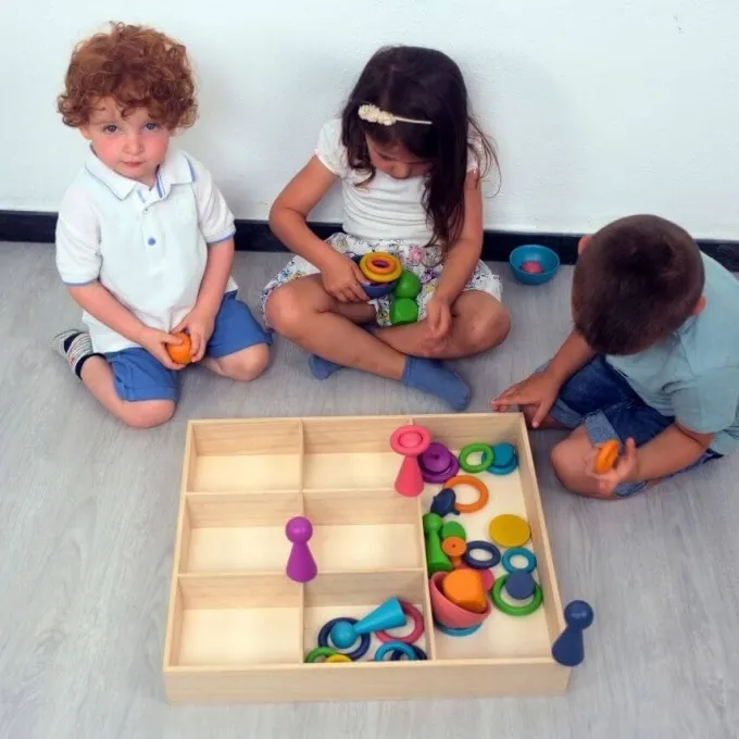 Vassoio per seriazione in legno