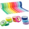 Washi tape colori assortiti tinta unita - 10 nastri