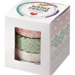 Washi tape sagomati pastello - 4 rotoli